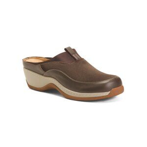 SOFTWALK Dark Brown Aberdeen Comfort Clogs